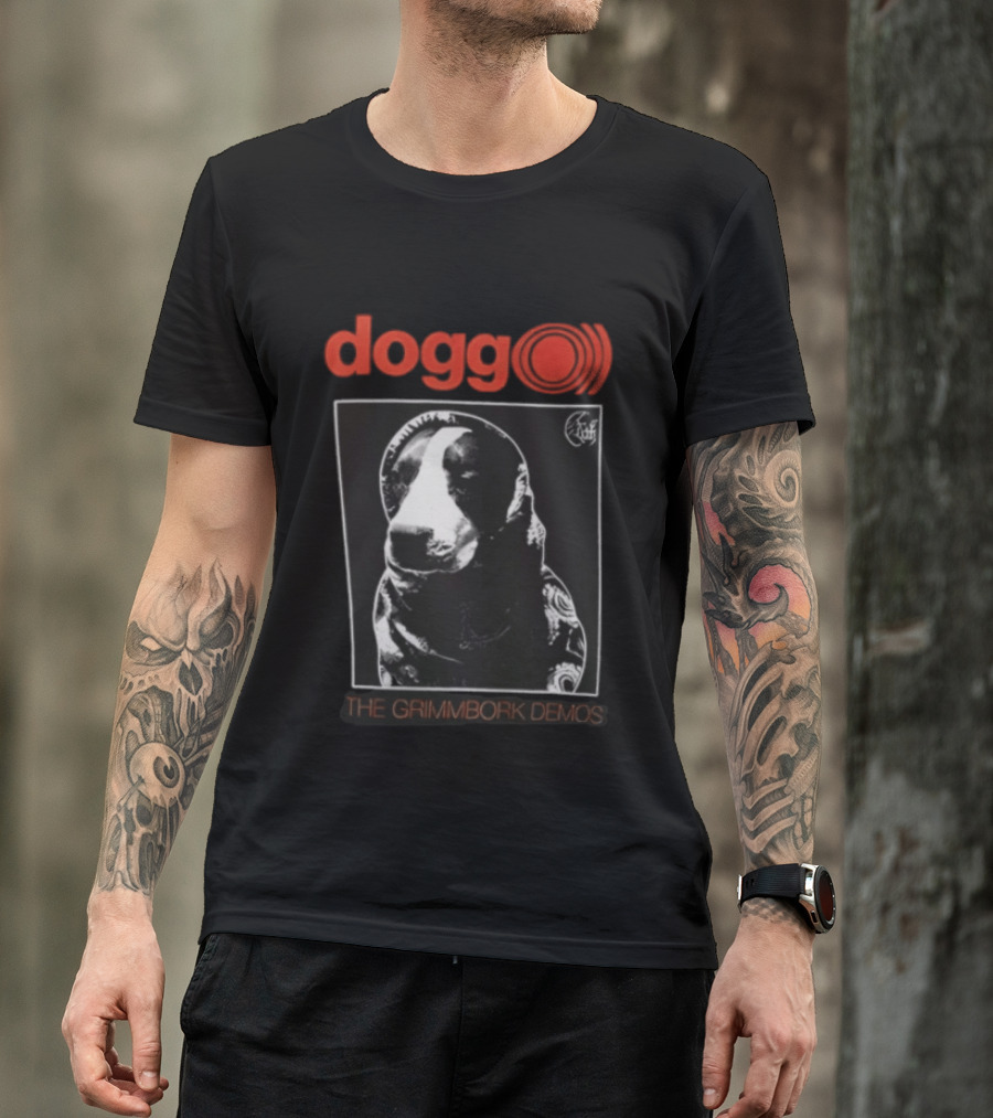 Dogg The Grimmbork Demos Monochrome Canine T-Shirt