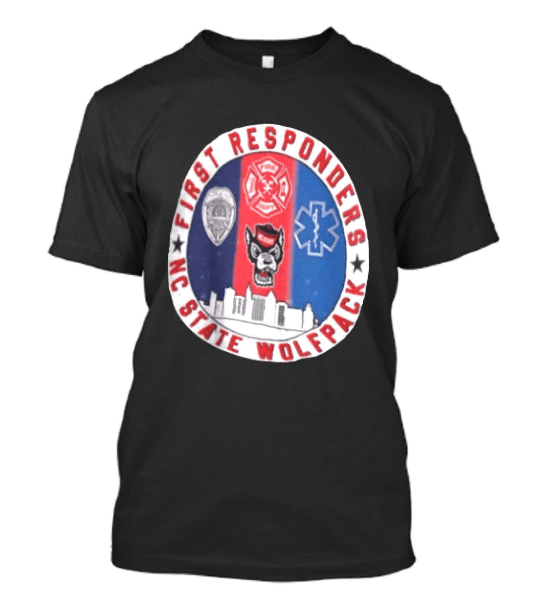 First Responders NC State Wolfpack Emergency Services T-Shirt