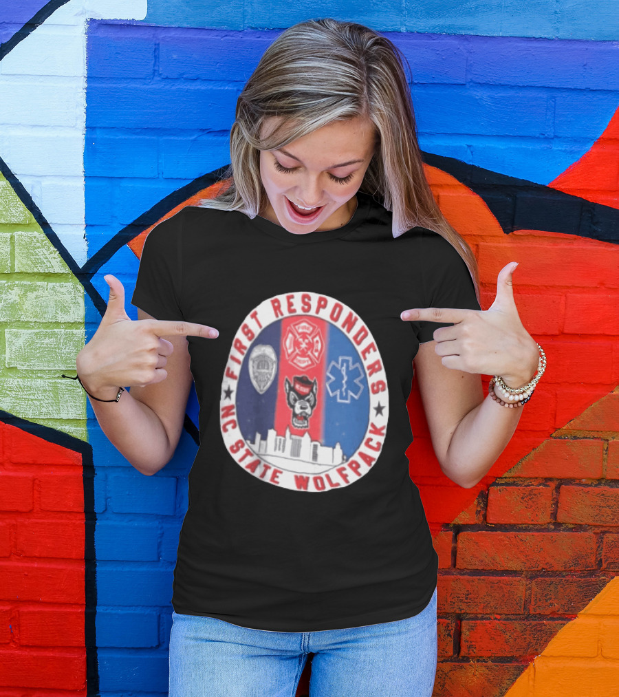 First Responders NC State Wolfpack Emergency Services T-Shirt