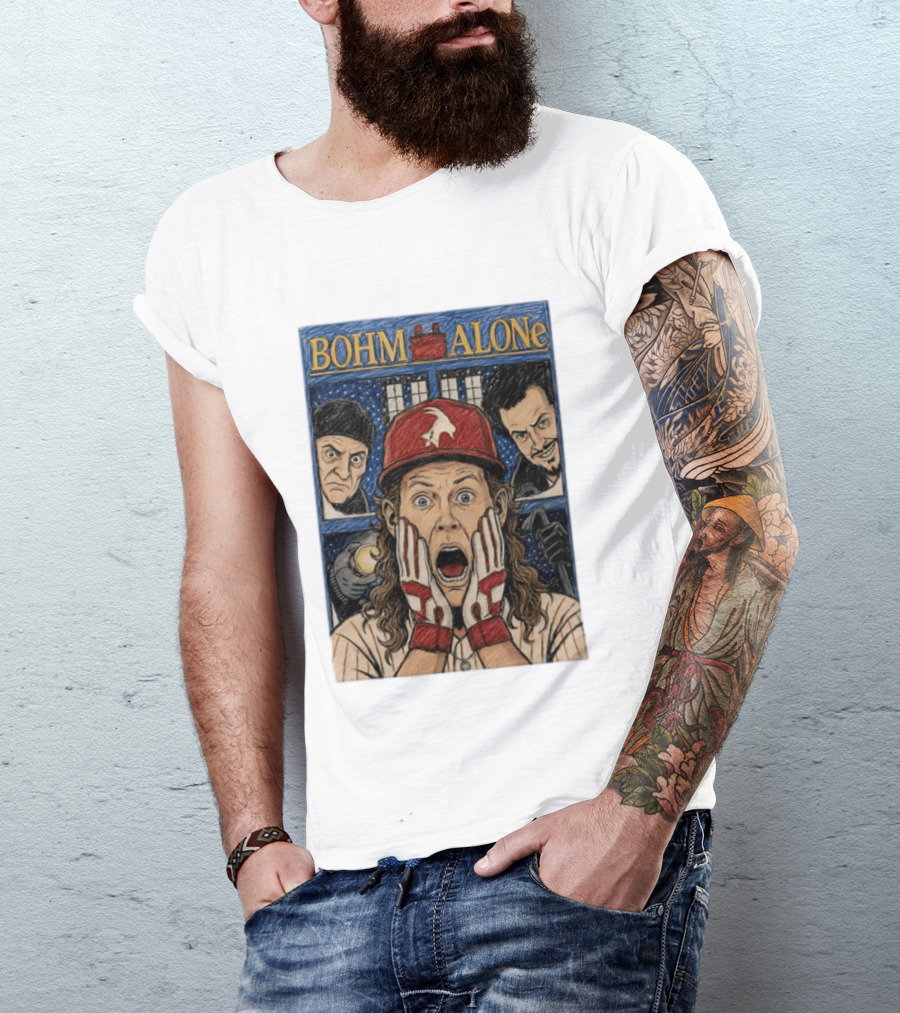 Bohm Alone Alec Bohm Philadelphia Phillies Home Alone T-Shirt