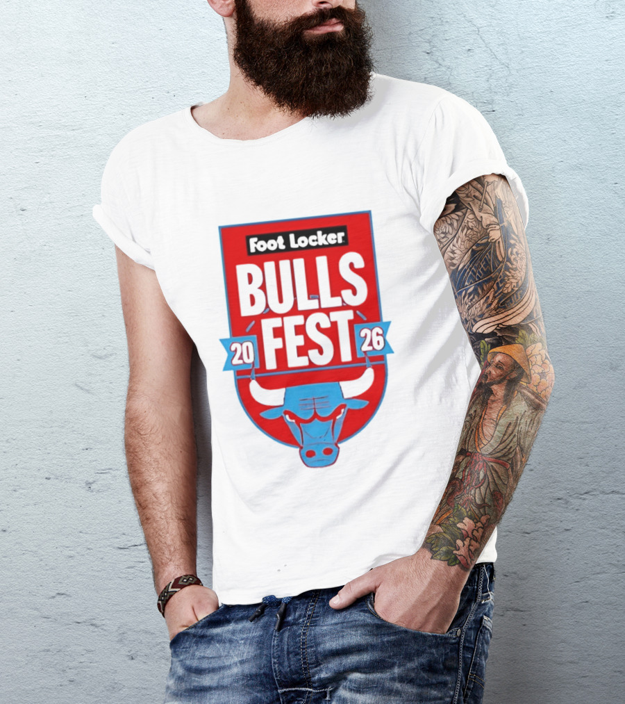 Chicago Bulls Fest 2026 Foot Locker Event T-Shirt