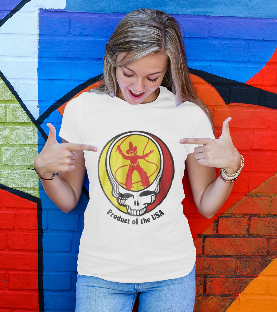 Grateful Dead Steal Your Face Cowboy Product Of The USA T-Shirt