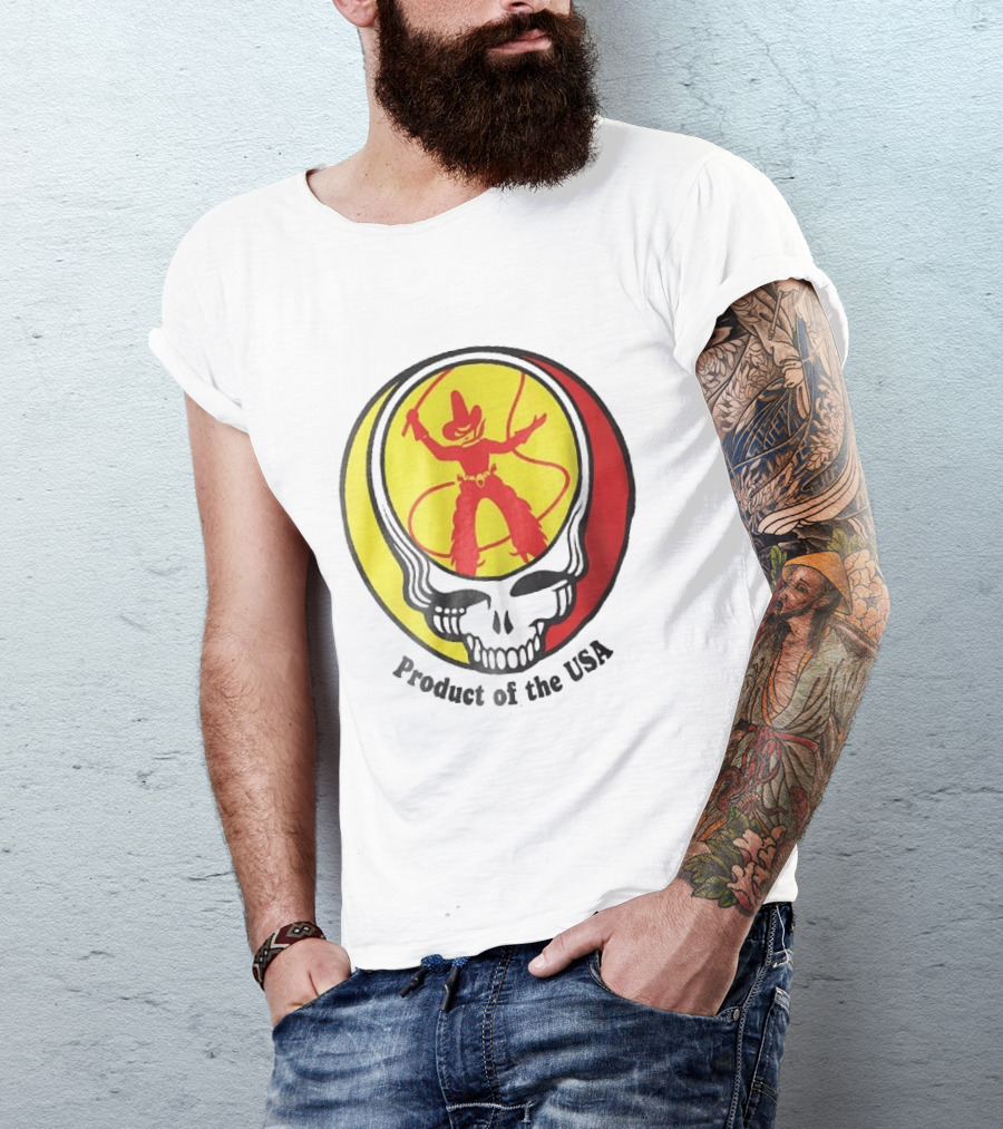 Grateful Dead Steal Your Face Cowboy Product Of The USA T-Shirt