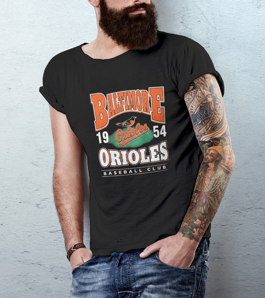 Baltimore Orioles Baseball Club 1954 Vintage Orioles T-Shirt
