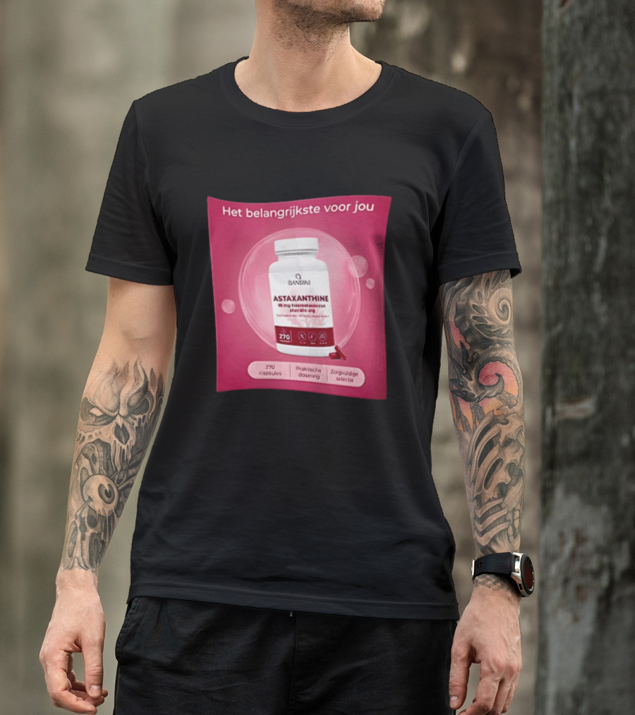 Het Belangrijkste Voor Jou Astaxanthine 18 Mg Haematococcus Pluvialis Alg 270 Capsules Zorghoede Selectie T-Shirt