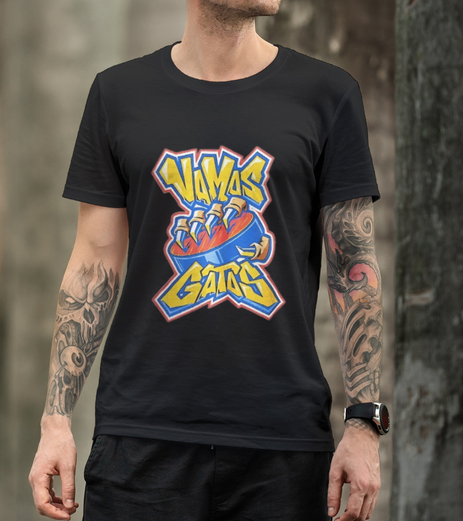 Florida Panthers Vamos Gatos Claw Puck Graffiti T-Shirt