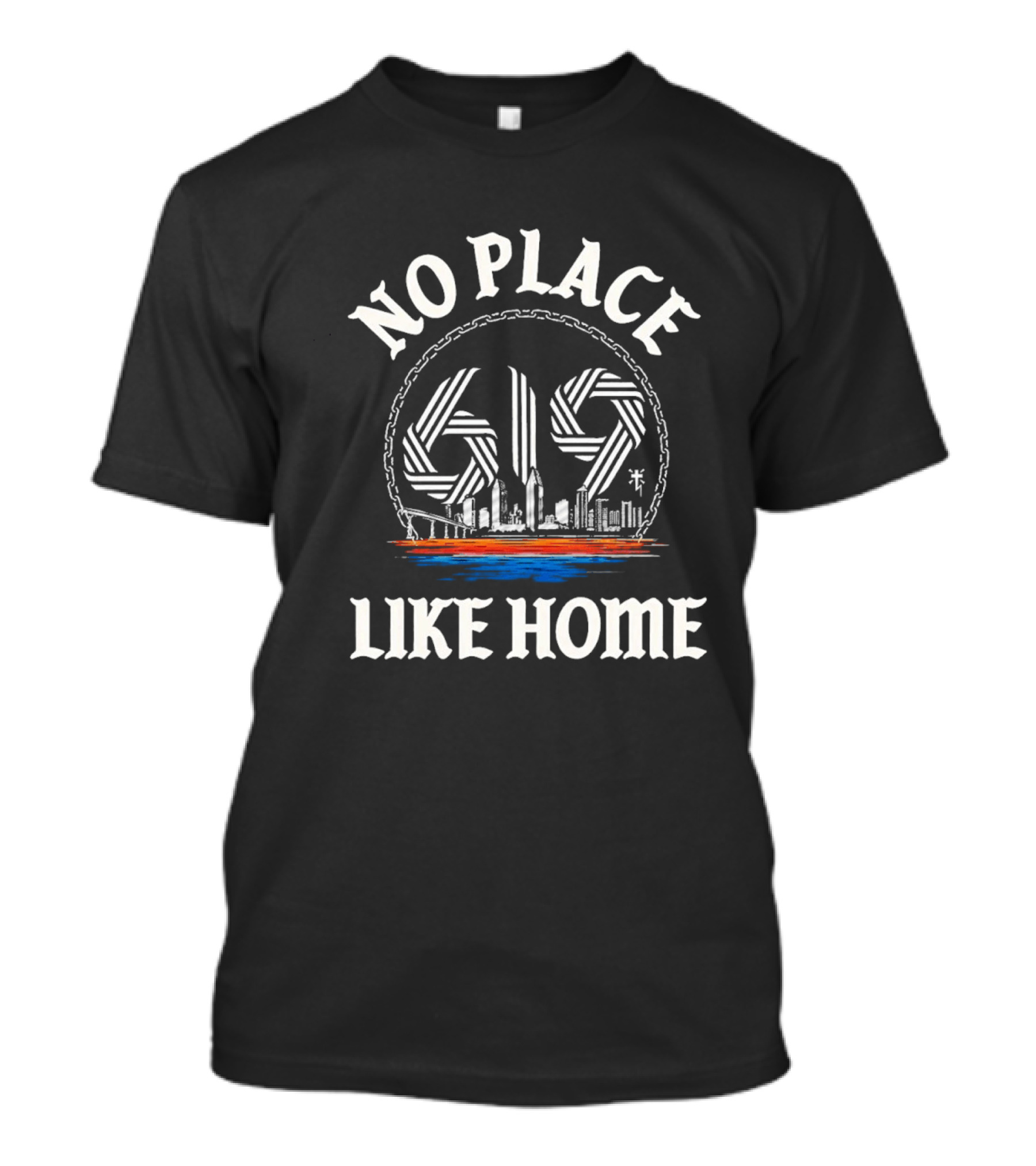 No Place Like Home 619 San Diego Skyline T-Shirt