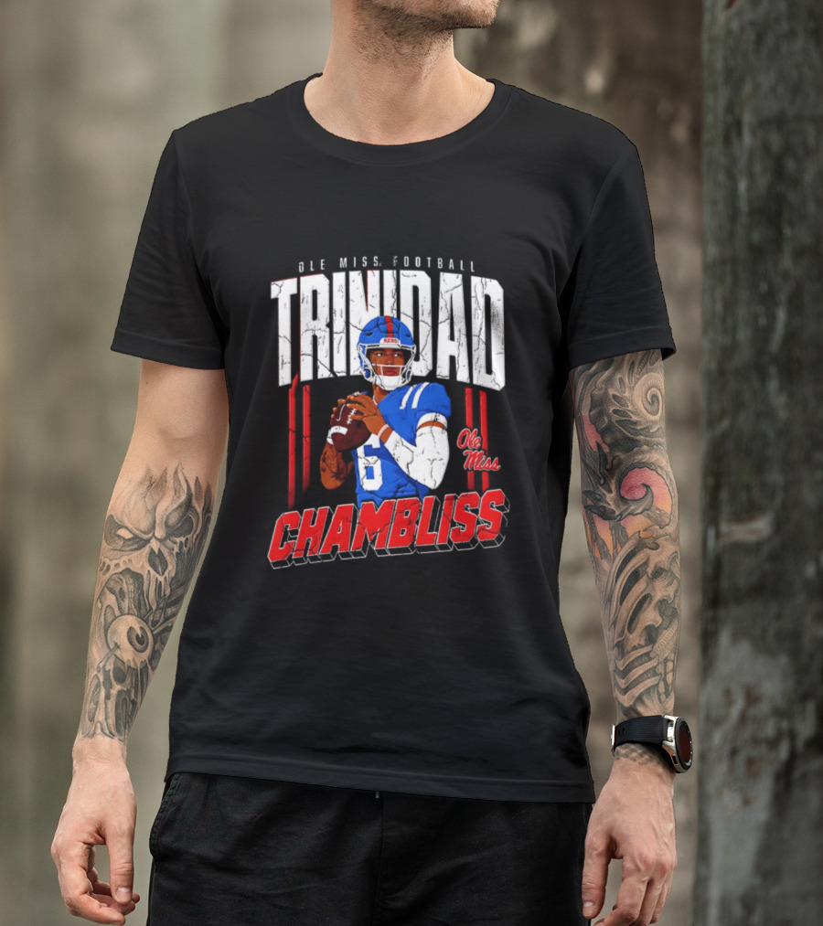 Ole Miss Football Trinidad Chambliss Rebels Player T-Shirt