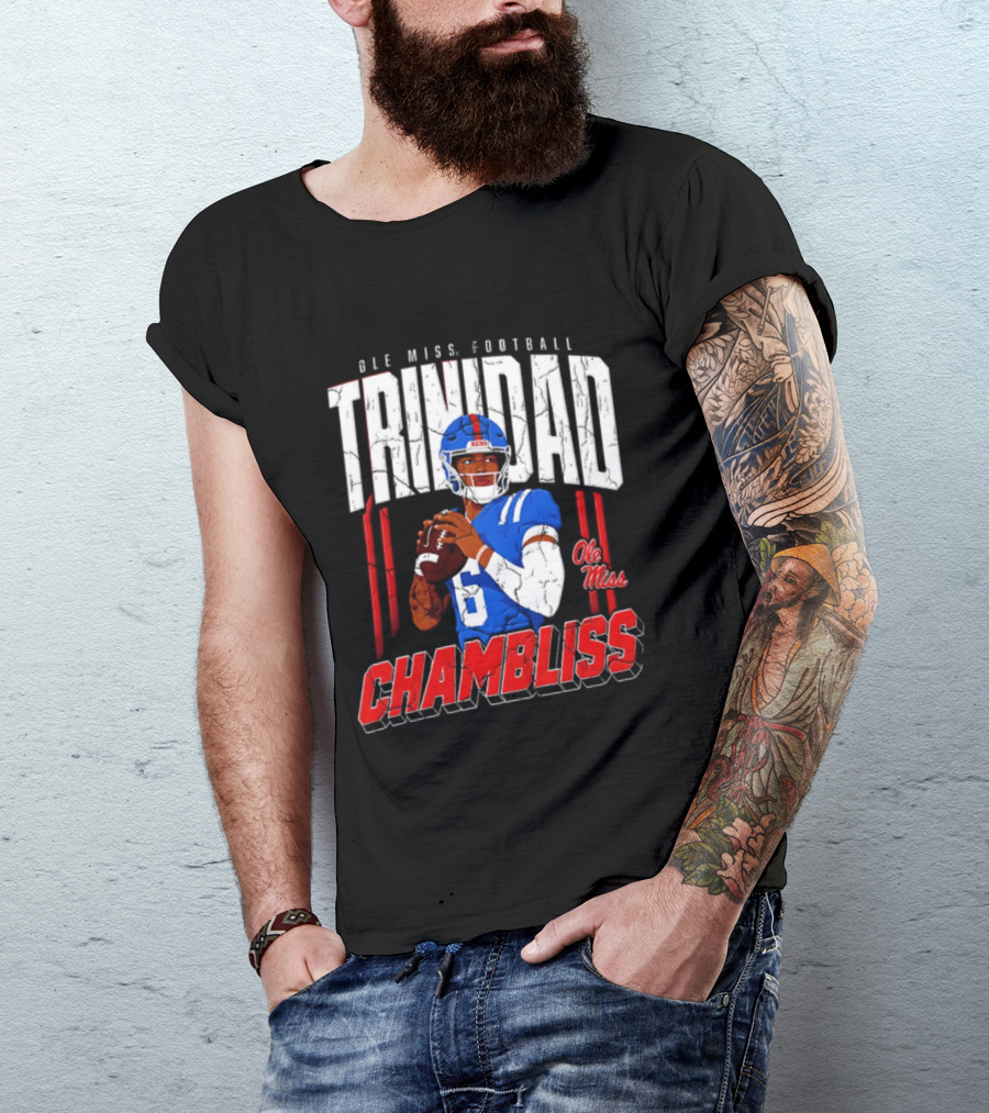 Ole Miss Football Trinidad Chambliss Rebels Player T-Shirt