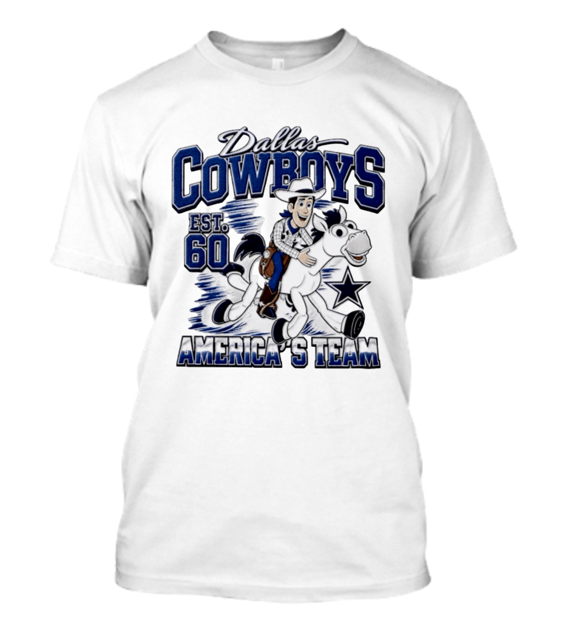 Dallas Cowboys Woody Bullseye Est. 60 America's Team T-Shirt