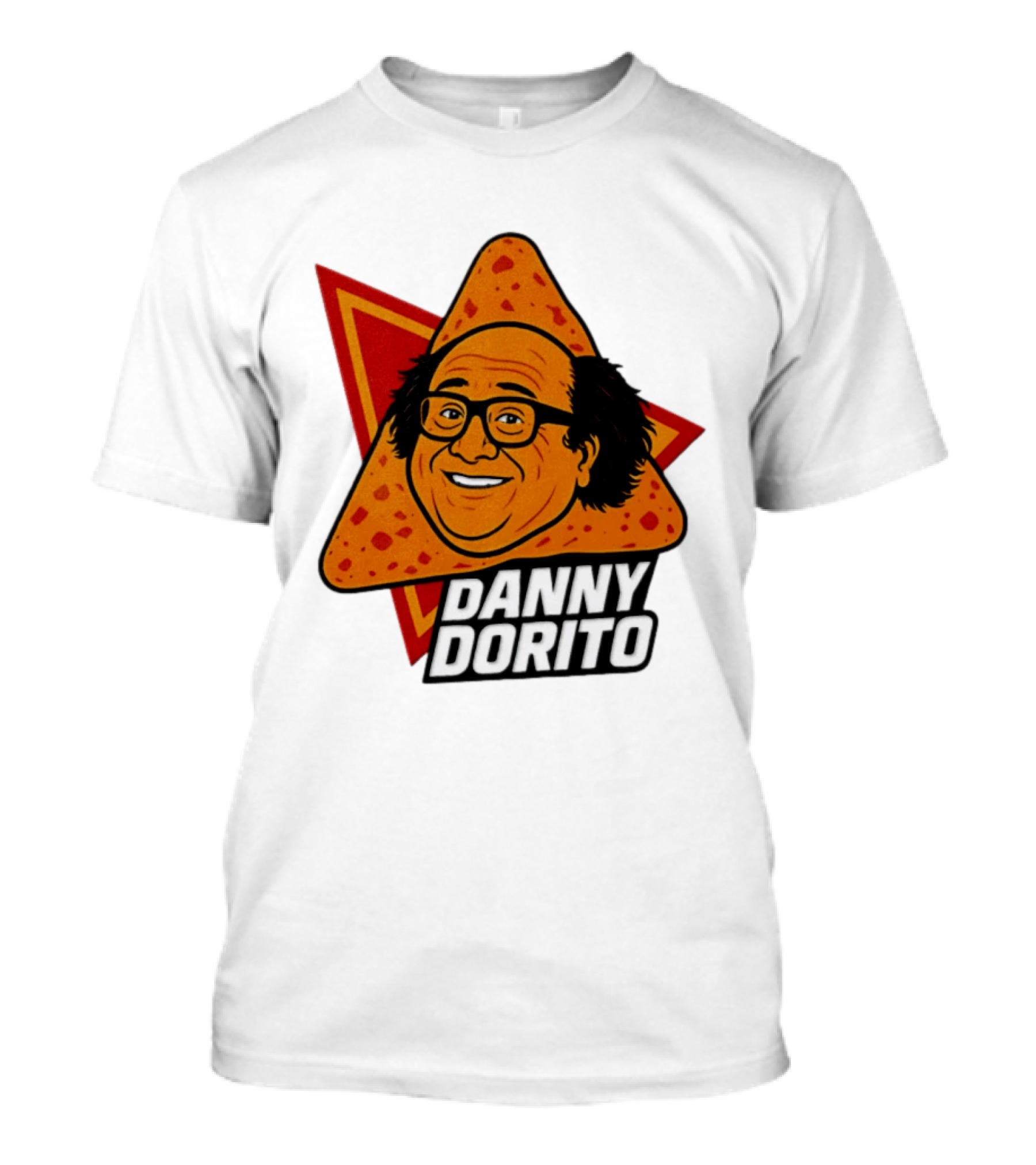 Danny Dorito Crunchy Snack Pun With Iconic Triangular Chip T-Shirt