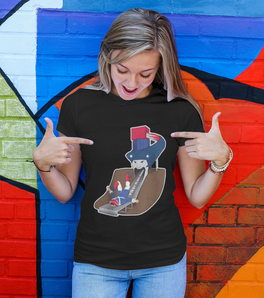 First Place Schedule Patriot Slide Humorous Football Fan Gear T-Shirt