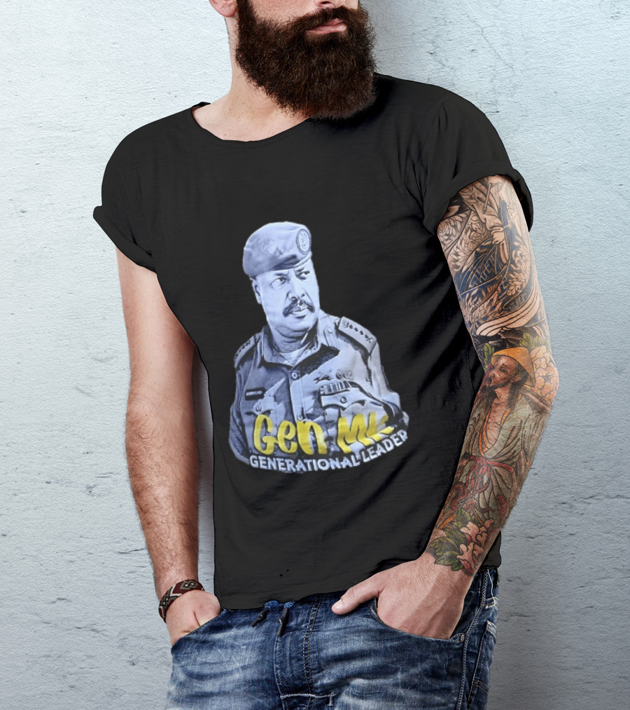 Gen MK Generational Leader Military Officer Beret Uniform T-Shirt