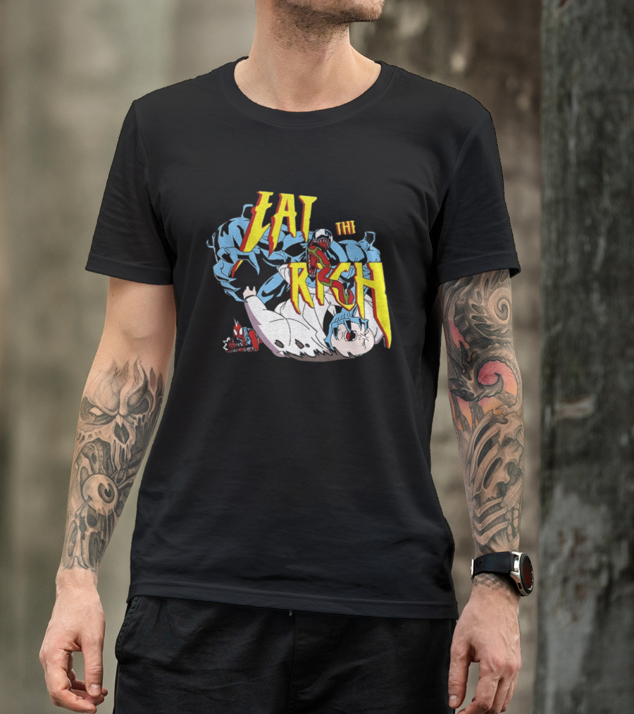 Venom Spider Man Eat The Rich Wilson Fisk Punch Nazi Police Marvel T-Shirt