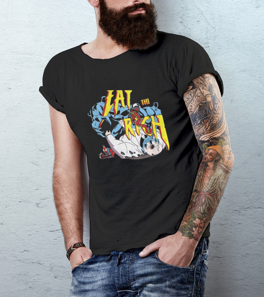 Venom Spider Man Eat The Rich Wilson Fisk Punch Nazi Police Marvel T-Shirt