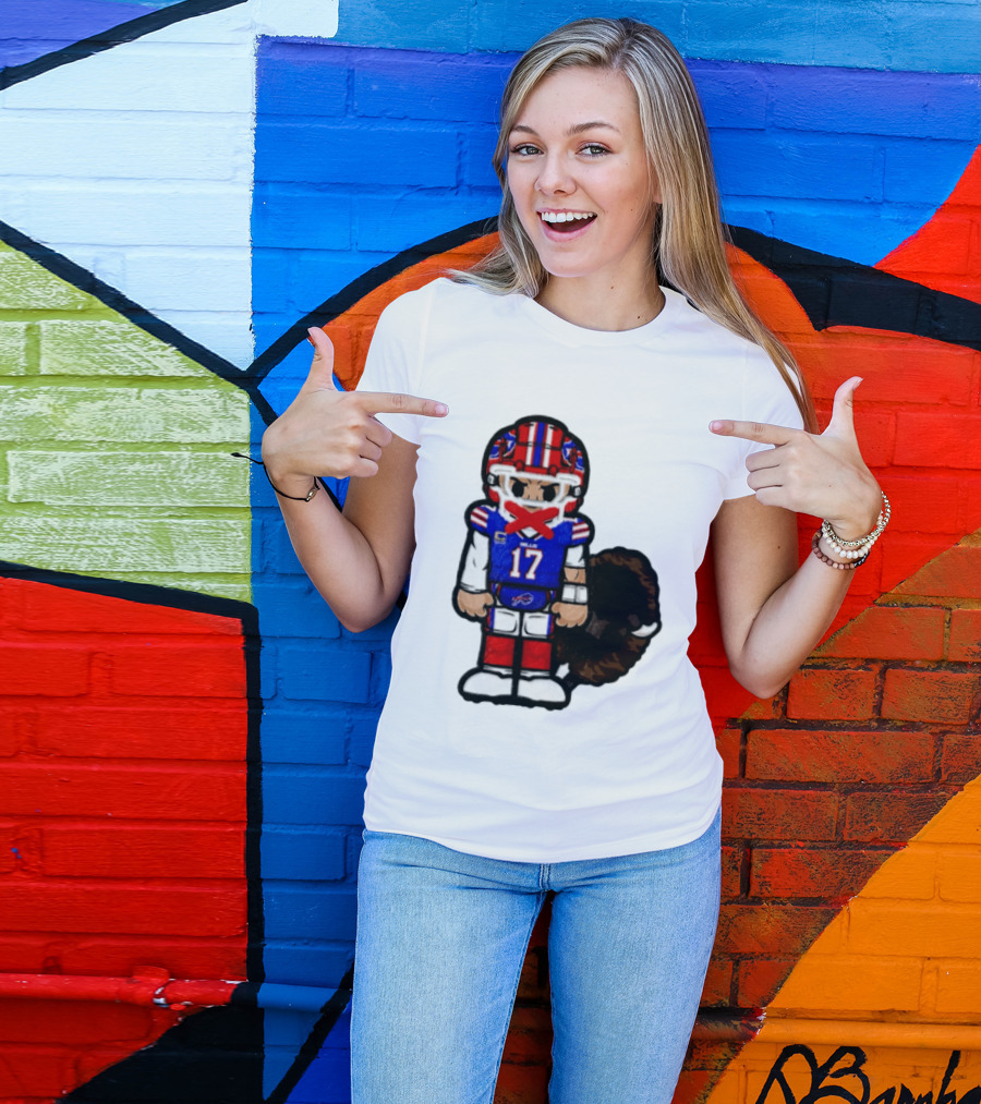 Josh Allen Buffalo Bills 17 Chibi Football 2026 T-Shirt