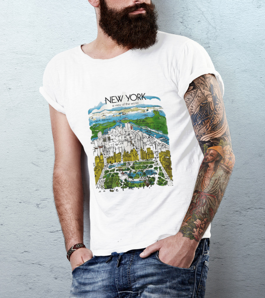 New York A View Of The World Carla Safernac T-Shirt