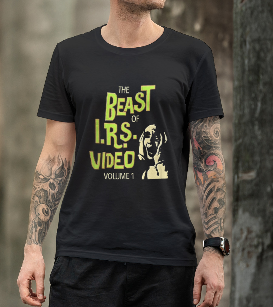 The Beast Of IRS Video Volume 1 Screaming Horror Face T-Shirt