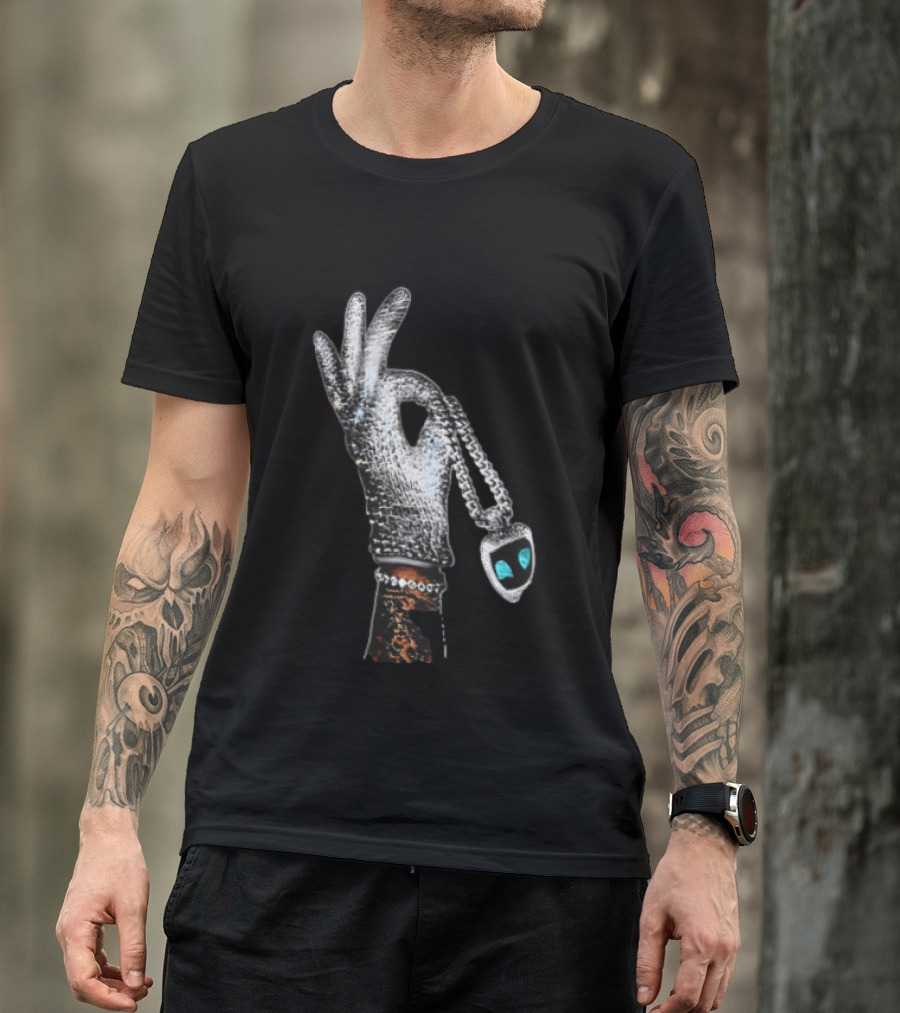 Drake Iceman Astro Bot Glove Necklace T-Shirt
