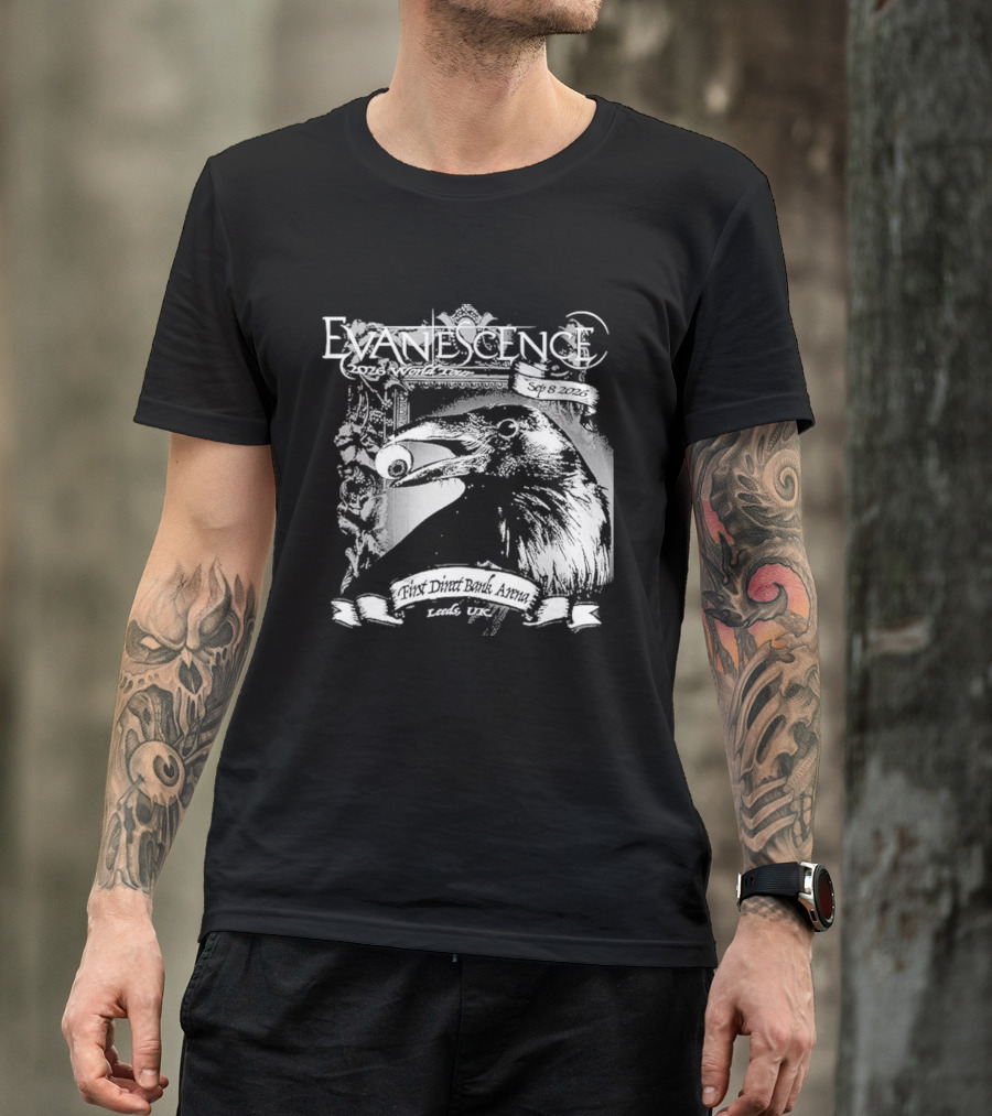 Evanescence Leeds UK World Tour 2026 First Direct Arena September 8 T-Shirt