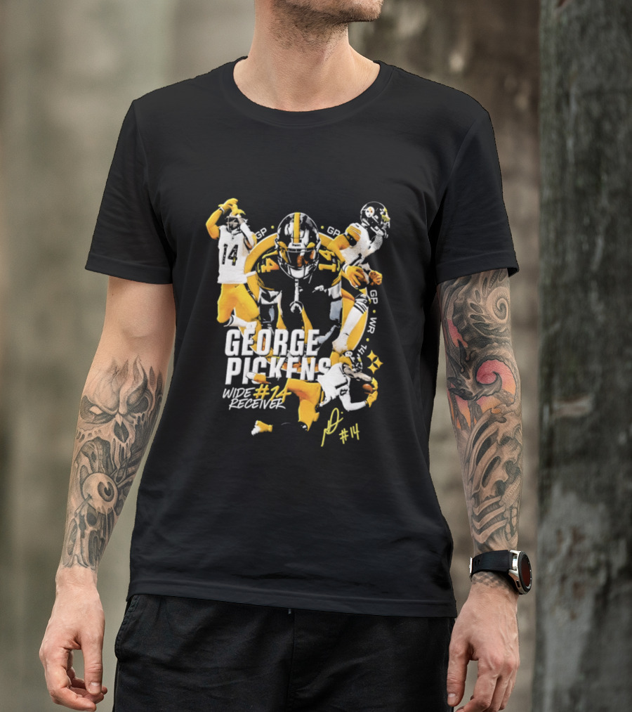 George Pickens Wide Receiver #14 Pittsburgh Steelers Football #14 T-Shirt