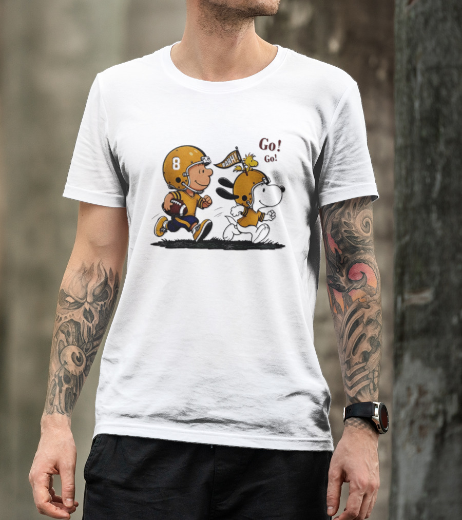 Charlie Brown Snoopy Peanuts Football Go Go Pittsburgh 2026 T-Shirt