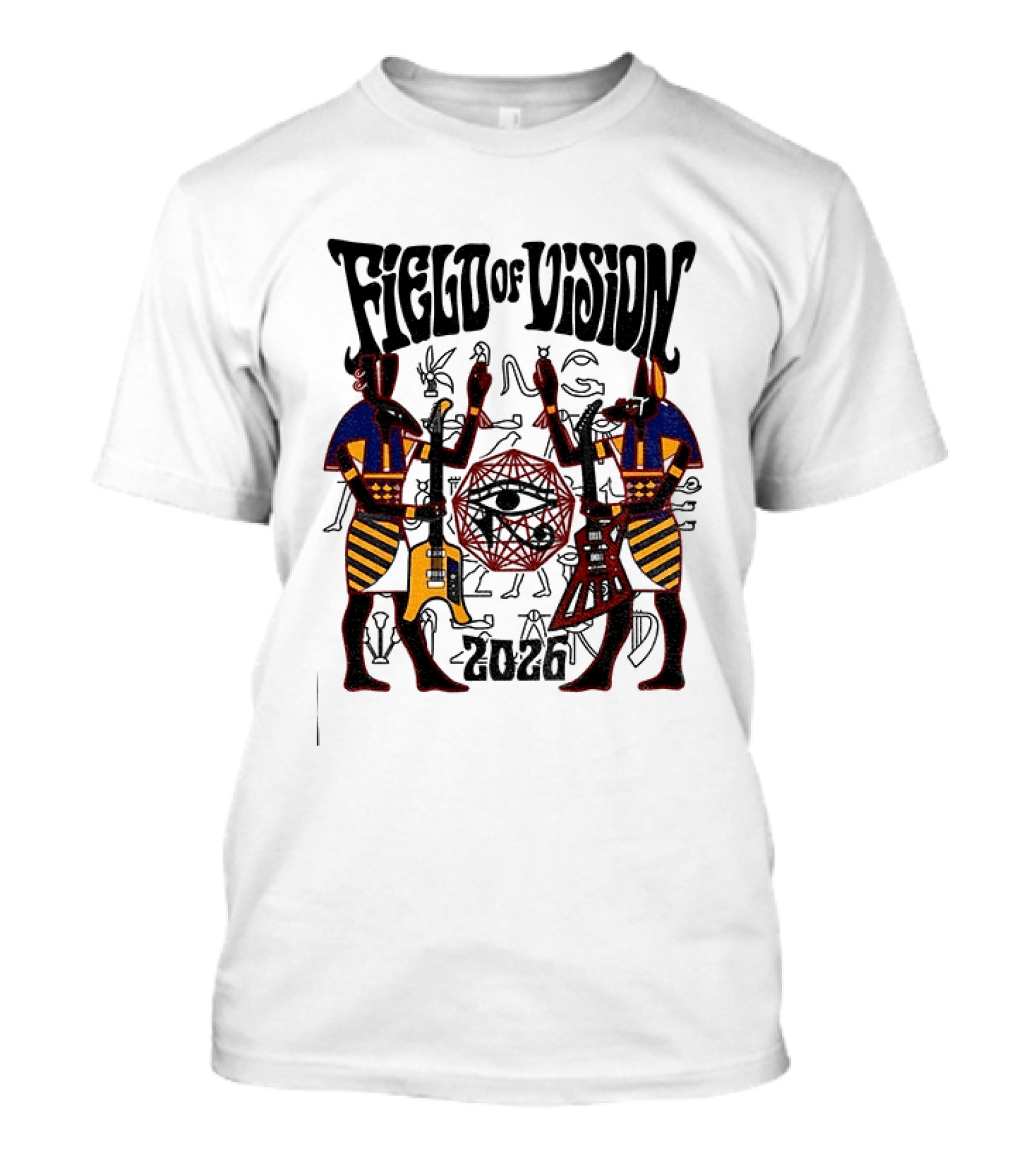 Field Of Vision 2026 Egyptian God Eye Of Horus Desert Sand T-Shirt