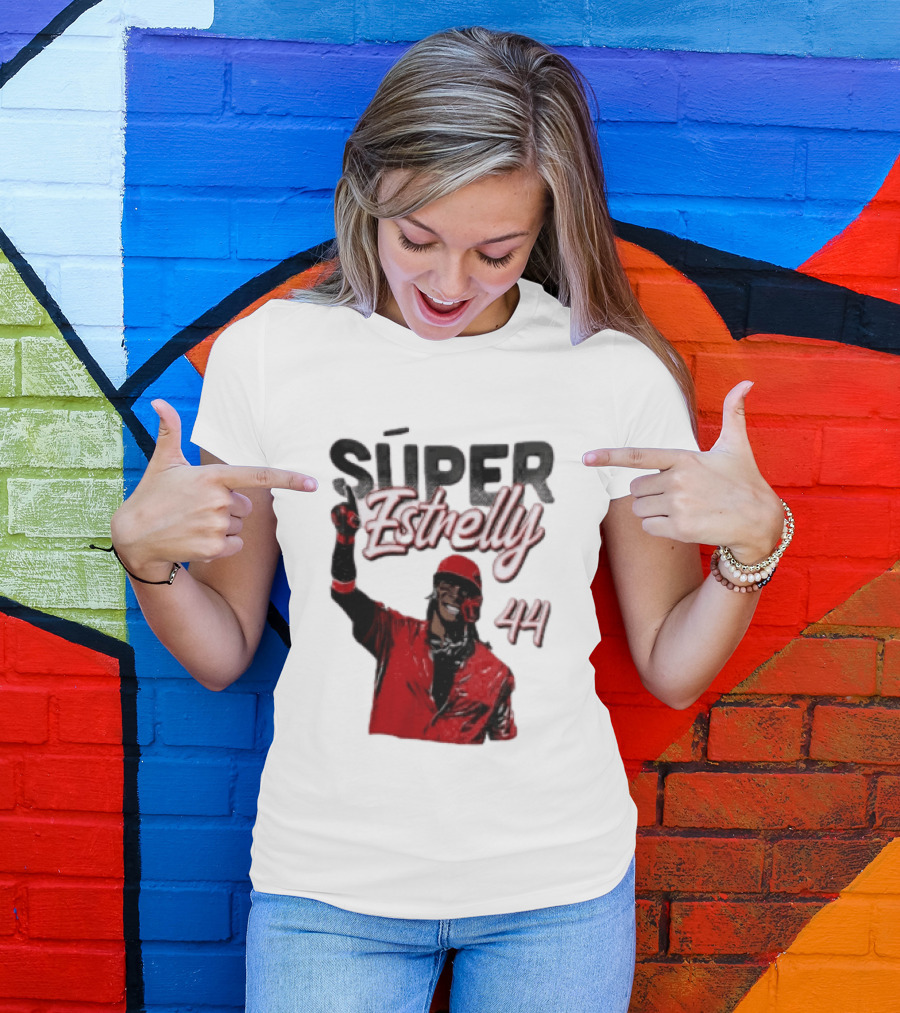 Elly De La Cruz Súper Estrelly 44 Cincinnati Reds T-Shirt