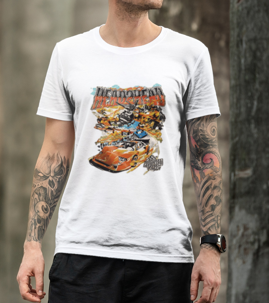 Head2Head Final Lap Racing Supercar Explosion Scene T-Shirt