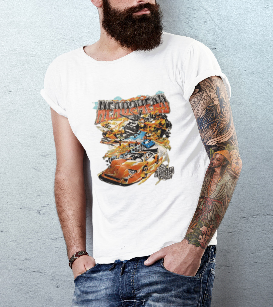 Head2Head Final Lap Racing Supercar Explosion Scene T-Shirt
