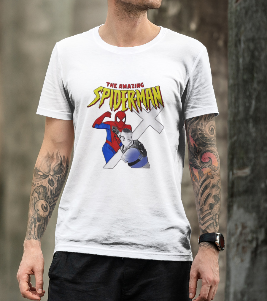 The Amazing Spider Man Vs Jake Lang Comic Style Showdown T-Shirt