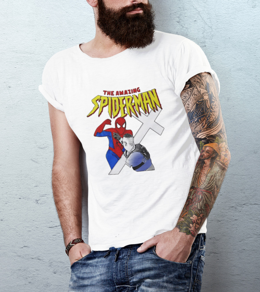 The Amazing Spider Man Vs Jake Lang Comic Style Showdown T-Shirt