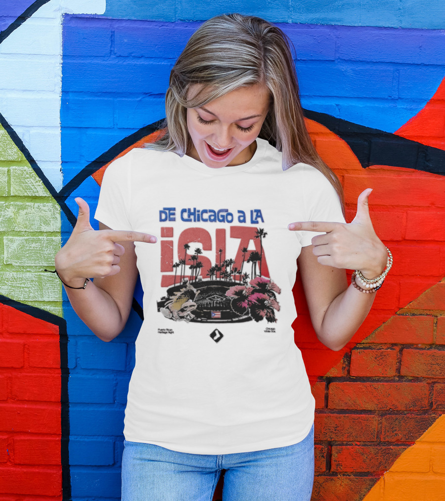 De Chicago A La Isla Puerto Rican Heritage Night White Sox 2026 T-Shirt