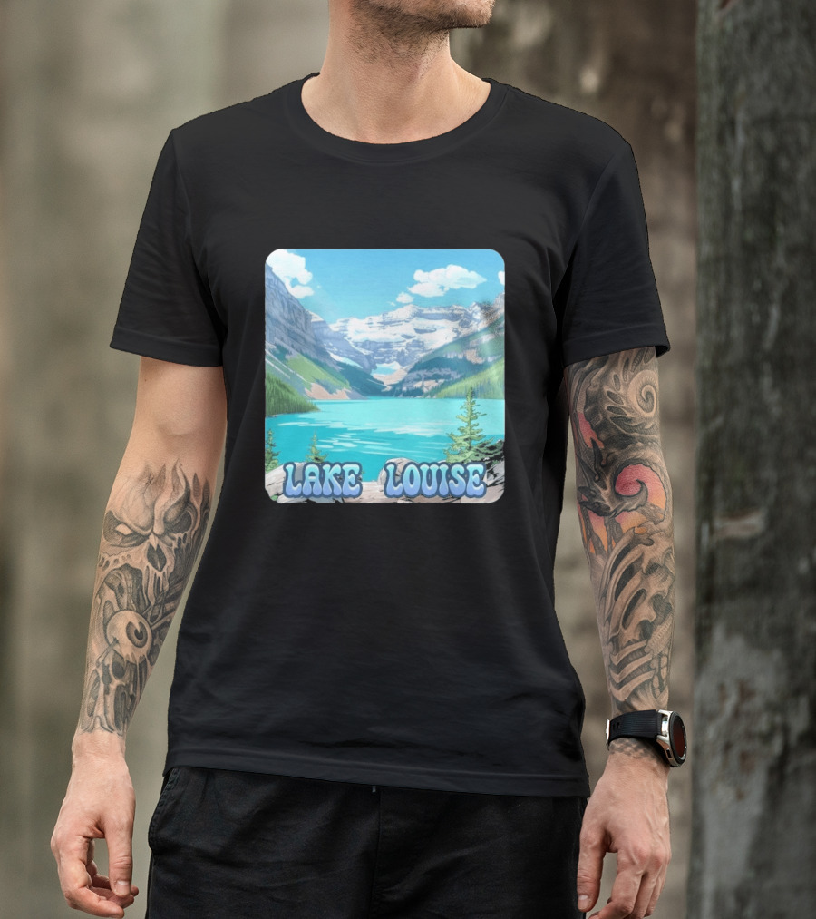Lake Louise Canada Scenic Mountain Lake View T-Shirt
