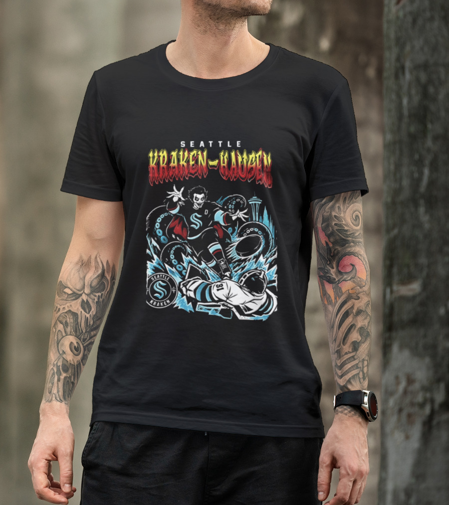 Seattle Kraken Danhausen WWE Friday Night 2026 Hockey Clash T-Shirt