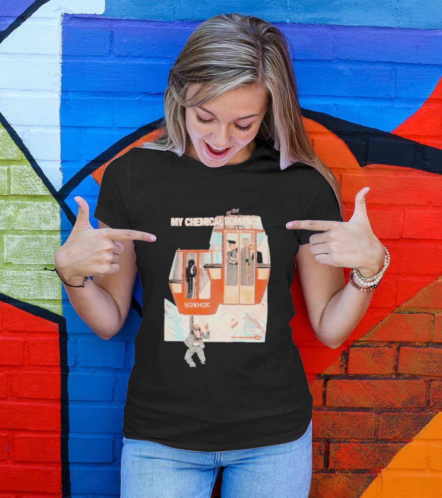 My Chemical Romance Coors Field 2026 Tour August 27th Denver CO Cable Car Print T-Shirt