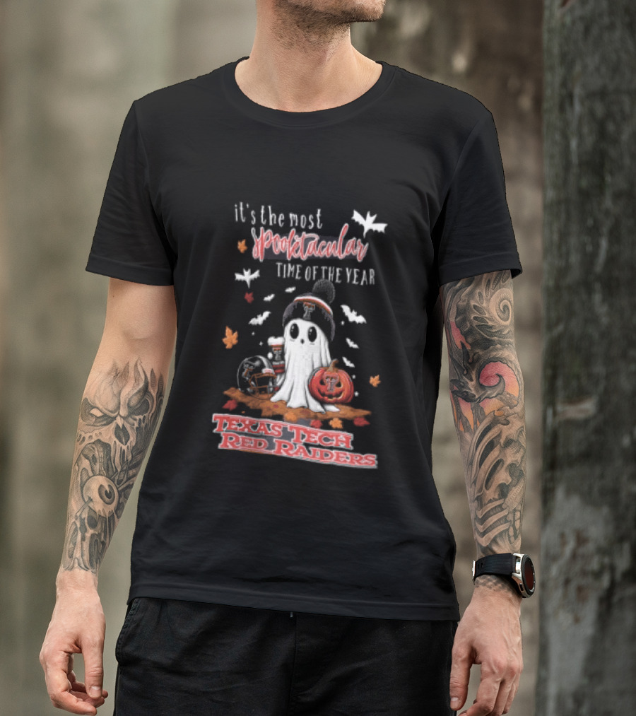 Texas Tech Red Raiders Most Spooktacular Time Of Year Ghost Pumpkin T-Shirt
