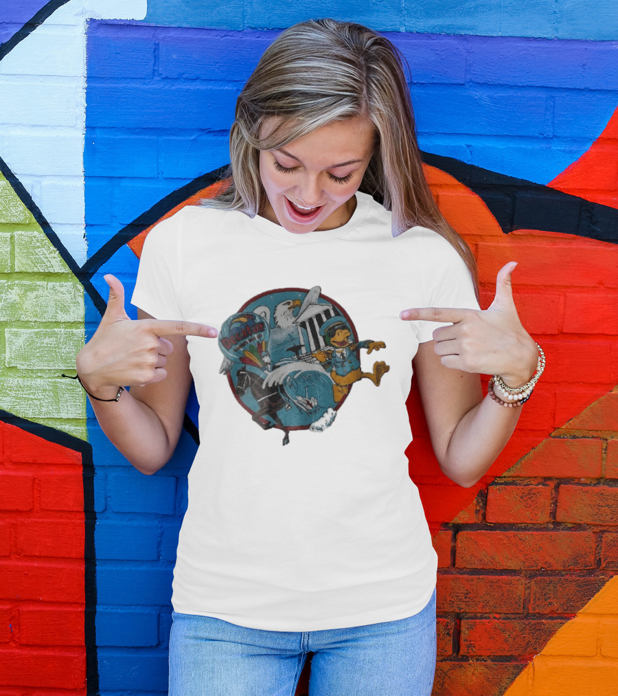 Decatur Alabama River City Cartoon Duck Horse Eagle Balloon T-Shirt