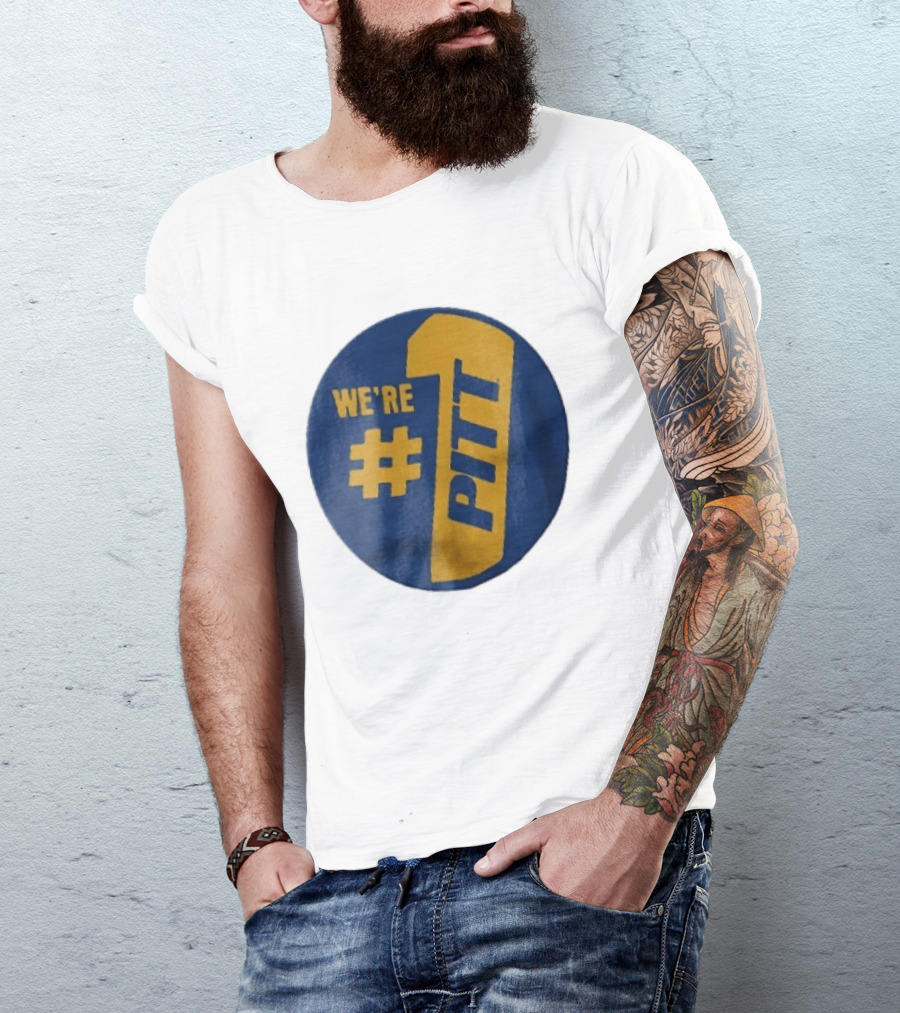 Pittsburgh Panthers Were Number 1 Pitt NCAA Yellow Blue T-Shirt