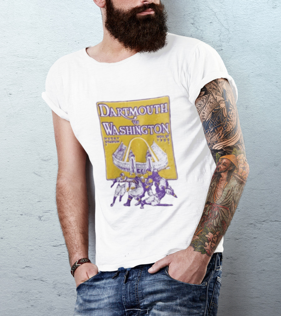 Dartmouth Vs Washington Husky Stadium Nov 27 1920 Football Players T-Shirt