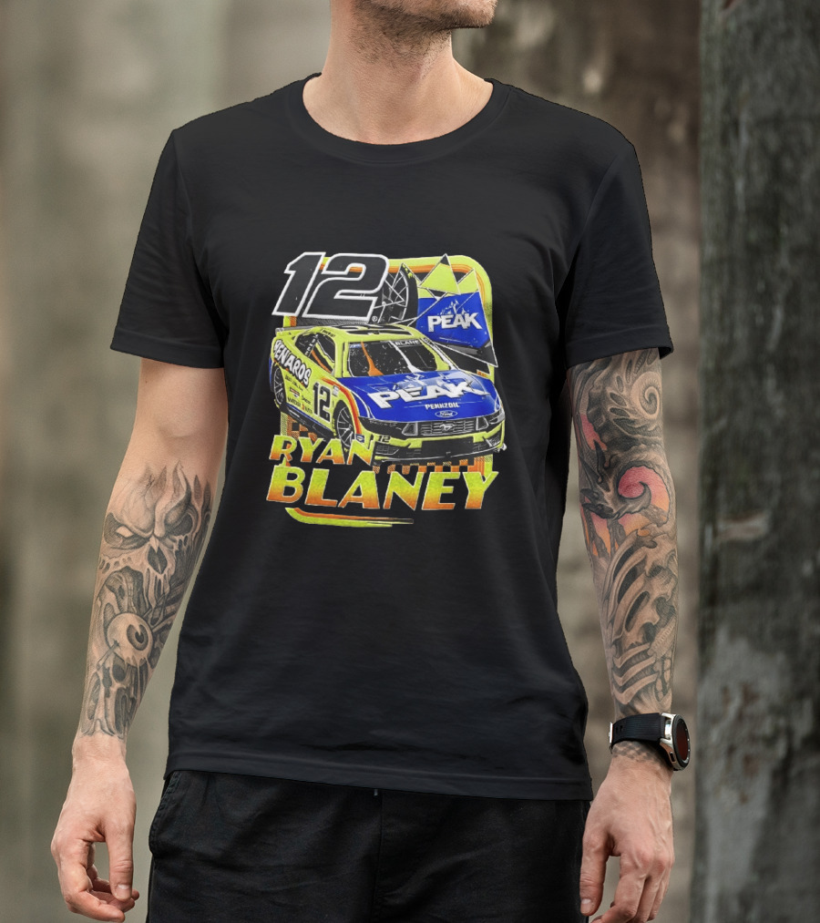 Ryan Blaney 12 Menards Car Peak Racing NASCAR T-Shirt
