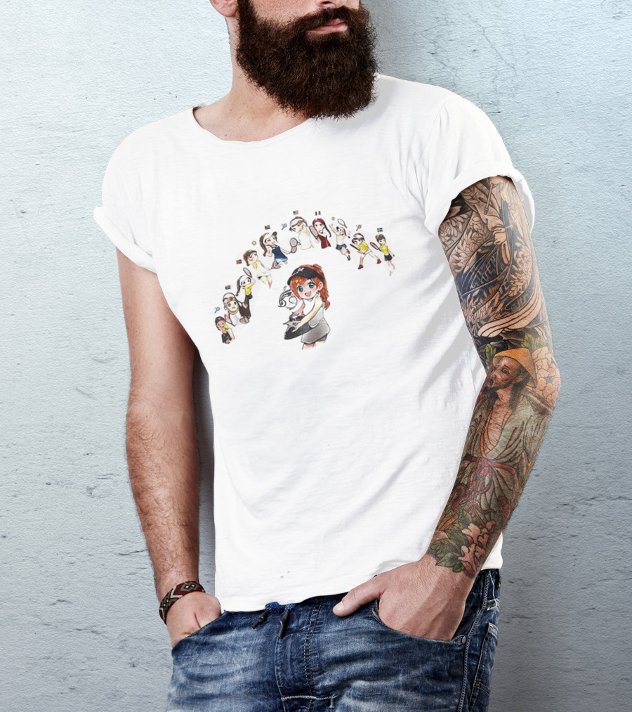Elena Rybakina US Open Tennis Characters T-Shirt