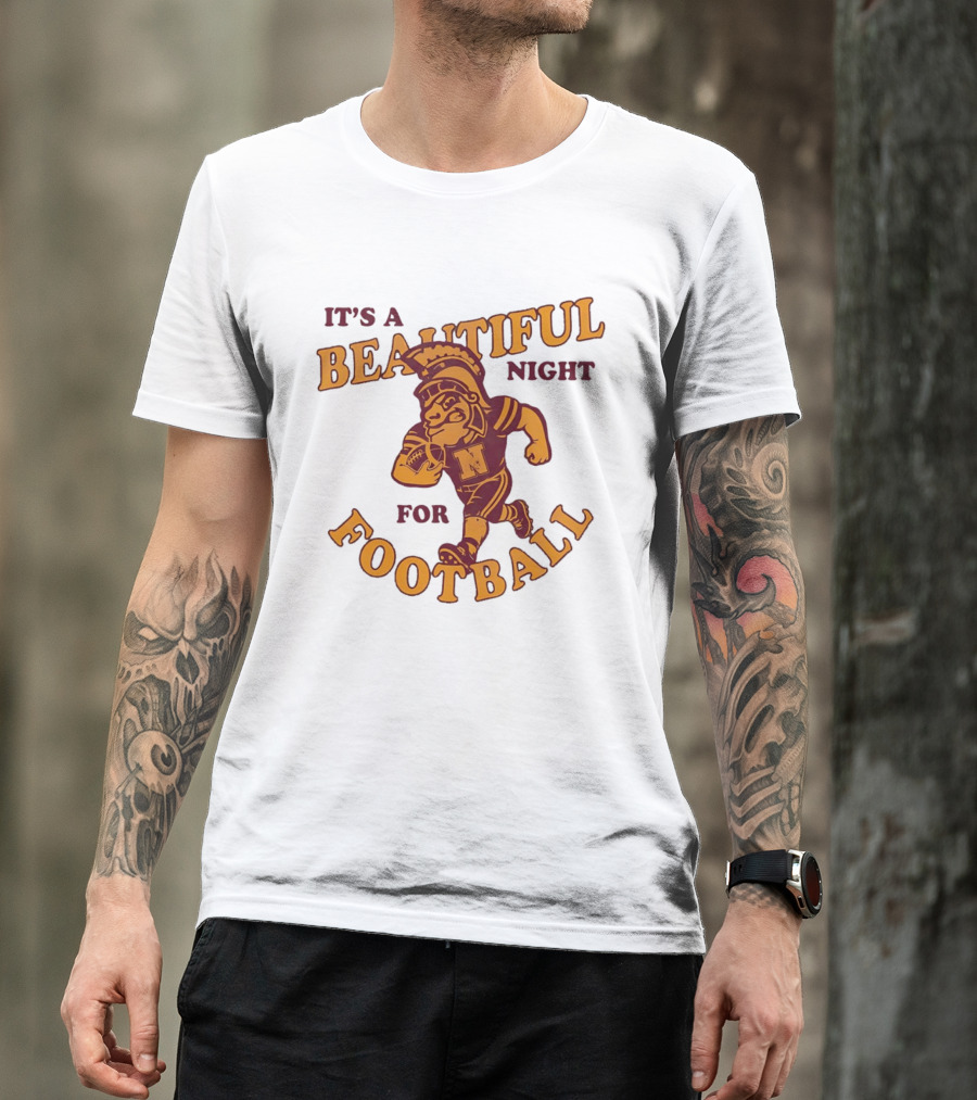 It's A Beautiful Night For Football Trojan Player N T-Shirt