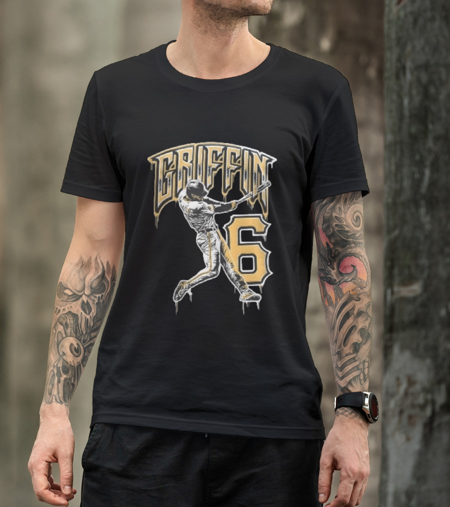 Konnor Griffin 6 Pittsburgh Pirates 2026 City Connect Baseball Player T-Shirt