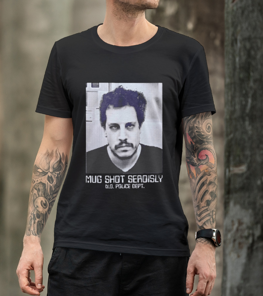 Shot Seriously N.O. Police Dept. Viral Pop Culture T-Shirt
