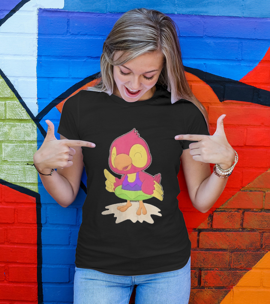 Parrot Inflatable Float Summer Fun Bird T-Shirt