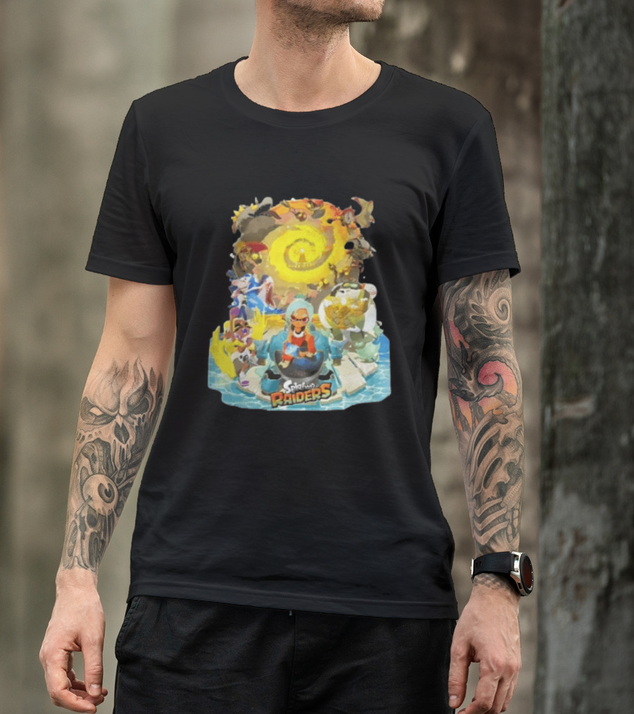 Splatoon Raiders Dive Deep Adventure With Iconic Characters And Vibrant Ocean Themes T-Shirt