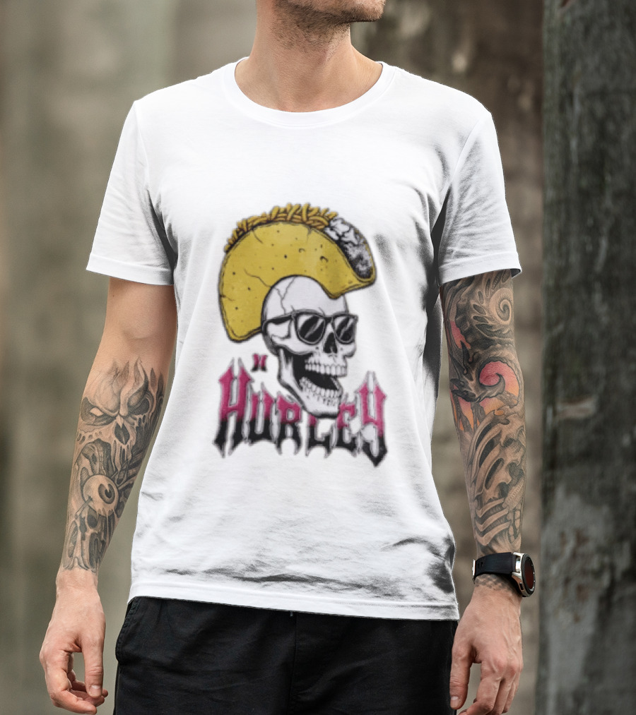 Hurley Skull Taco Mohawk Punk T-Shirt