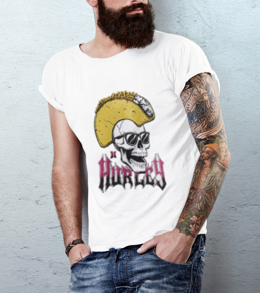 Hurley Skull Taco Mohawk Punk T-Shirt