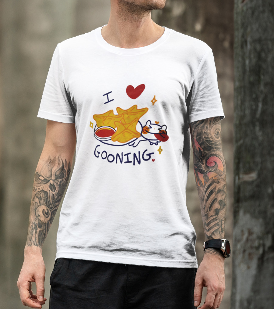 I Love Gooning Nachos Cat Fun T-Shirt